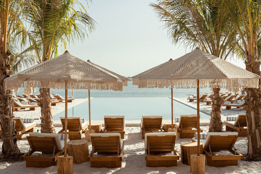 At KYMA, a beach day | best things to do in dubai