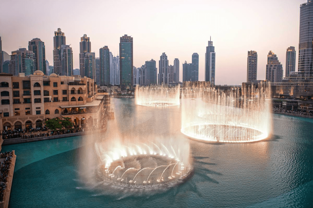Dubai fountain show is a must see sight in Dubai
